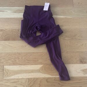 NWT Quince Deep Purple Leggings